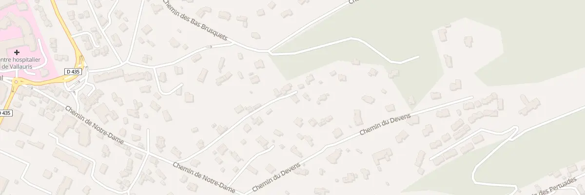 Plan du 281G Che Notre Dame à Vallauris