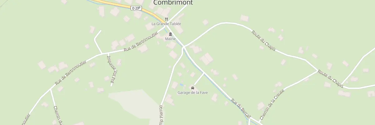 Plan du 1 Rue du Champ Pierron à Combrimont