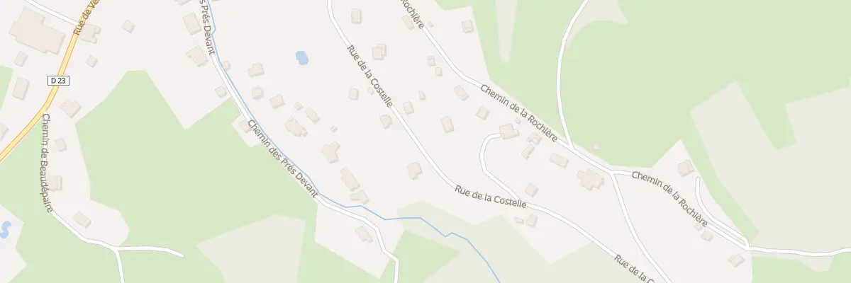 Plan du 33 Rue de la Costelle à Ban-de-Laveline