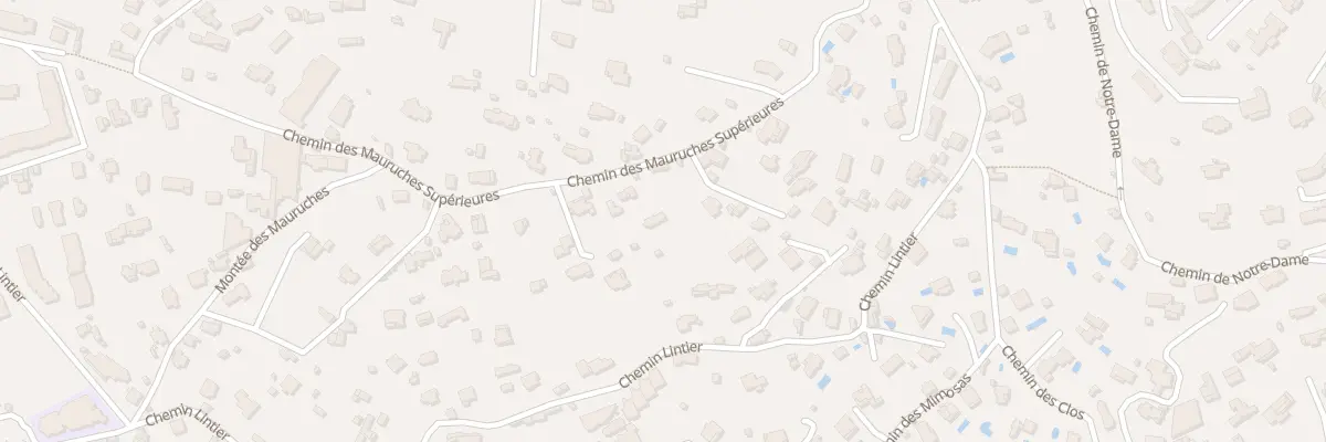 Plan du 686 Che des Mauruches Superieures à Vallauris