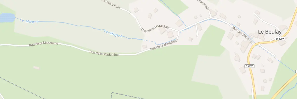 Plan du 4 Rue de la Madeleine au Beulay