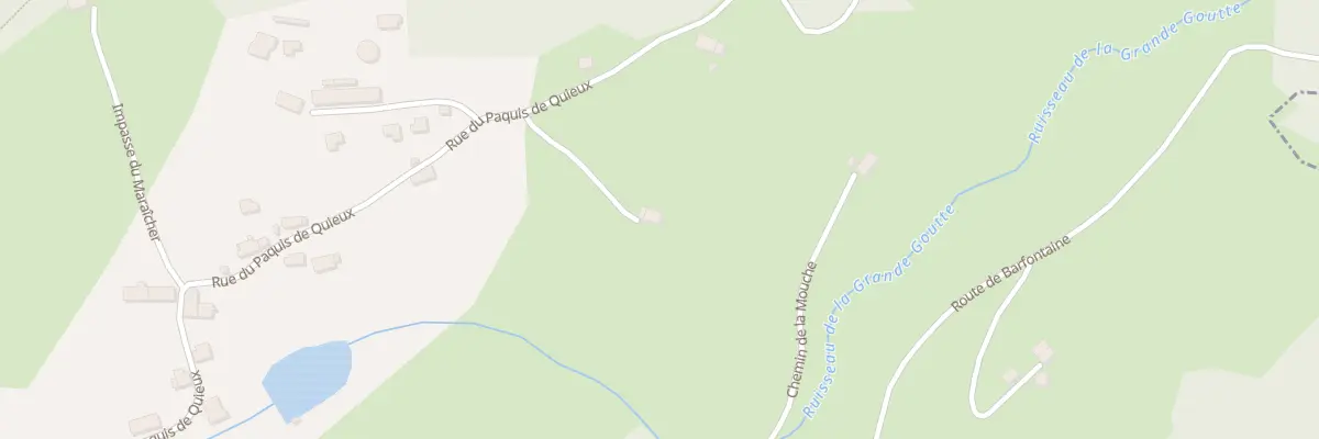 Plan du 22 Rue du Paquis de Quieux au Saulcy