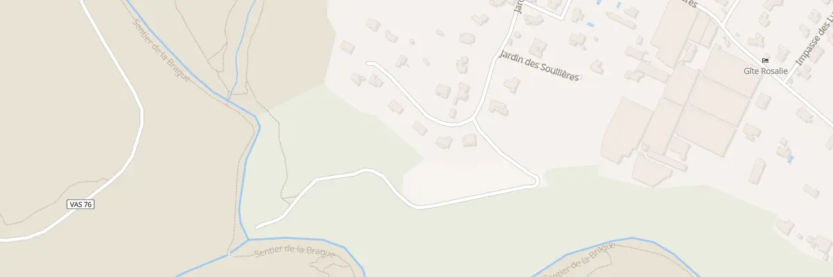Plan du 388 Che des Soullières à Biot