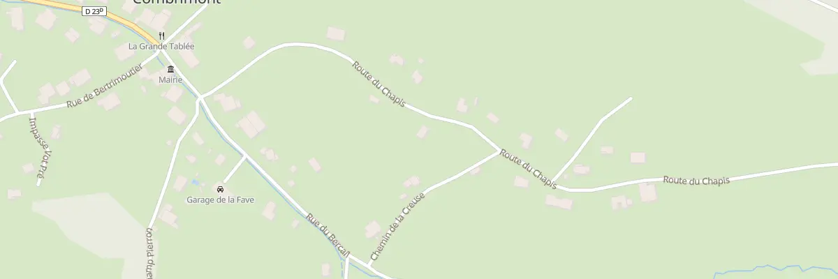 Plan du 6 Rte du Chapis à Combrimont