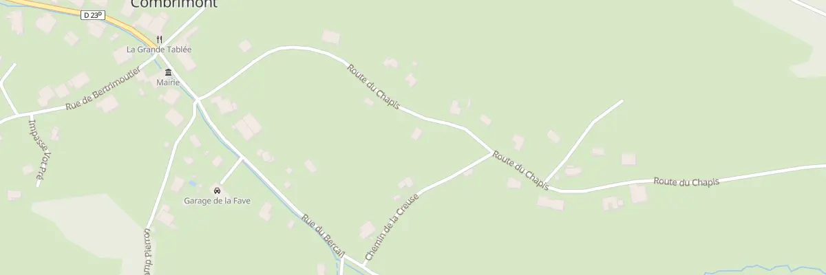 Plan du 6 Rte du Chapis à Combrimont