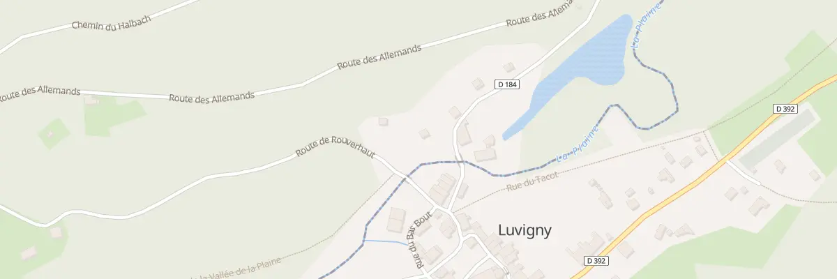 Plan du 3 Le Trupt à Bionville