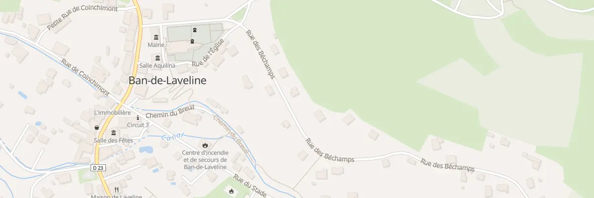 Plan du 3 Rue des Béchamps à Ban-de-Laveline
