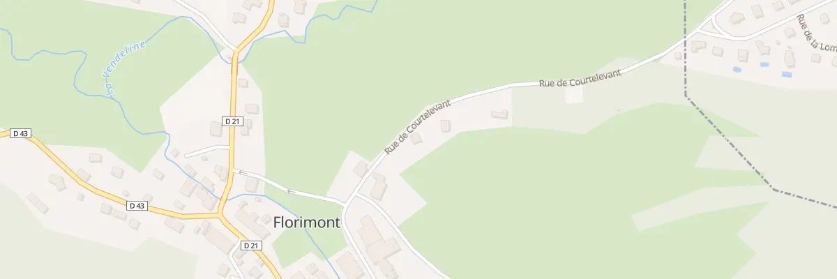 Plan du 10 Rue de Courtelevant à Florimont