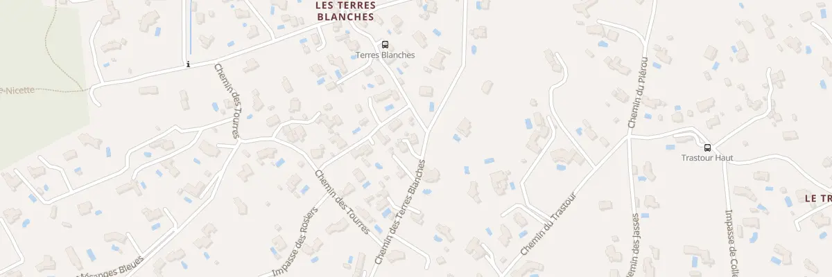 Plan du 6550 Les Terres Blanches à Roquefort-les-Pins