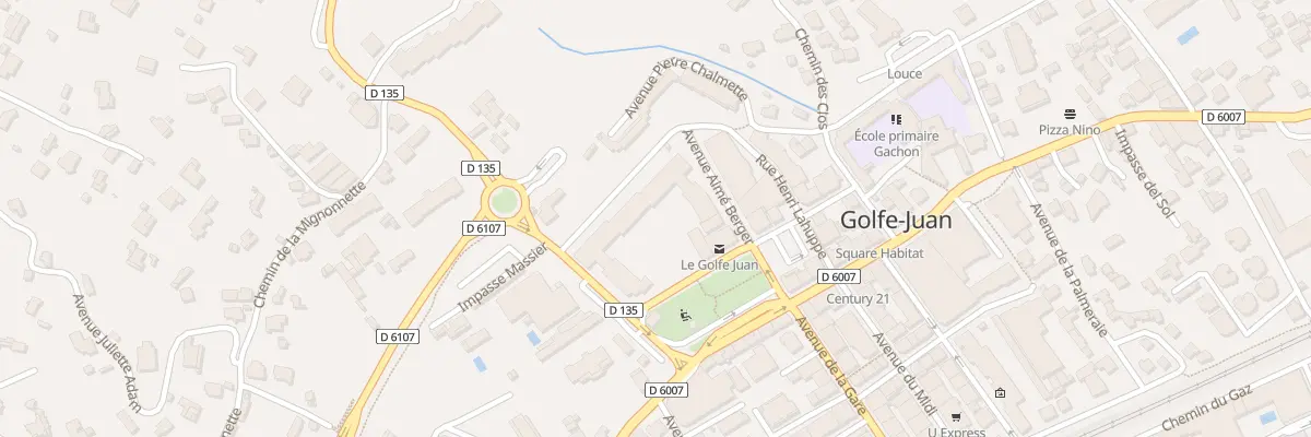 Plan du 1 Av de la Poste à Vallauris