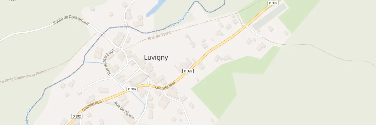 Plan du 19 Gr Grande Rue à Luvigny