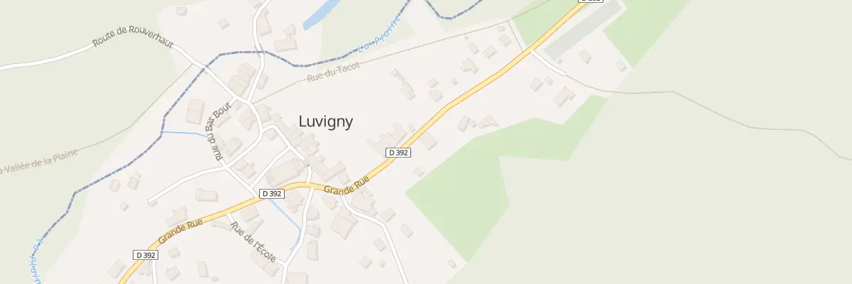 Plan du 20 Gr Grande Rue à Luvigny