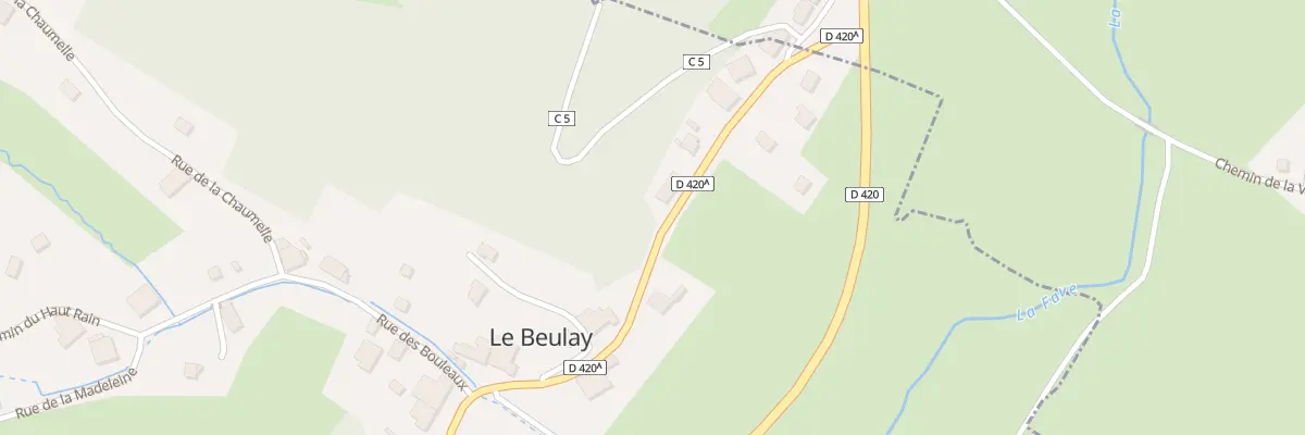Plan du 15 Rue des Fontaines au Beulay