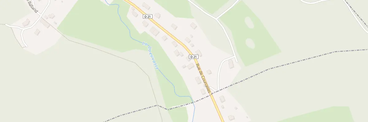 Plan du 14B Rte de Courcelles à Florimont