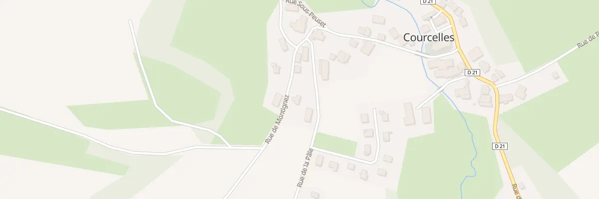 Plan du 13 Rue de Montignez à Courcelles