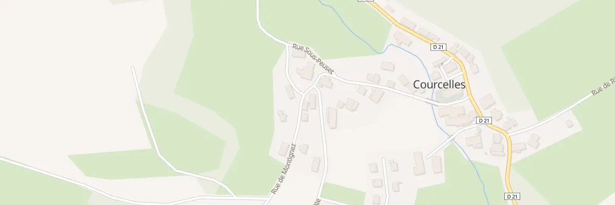 Plan du 9 Rue de Montignez à Courcelles