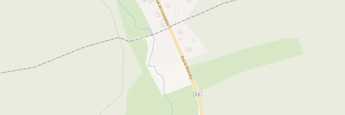 Plan du 2 Rue Le Moindry à Courcelles