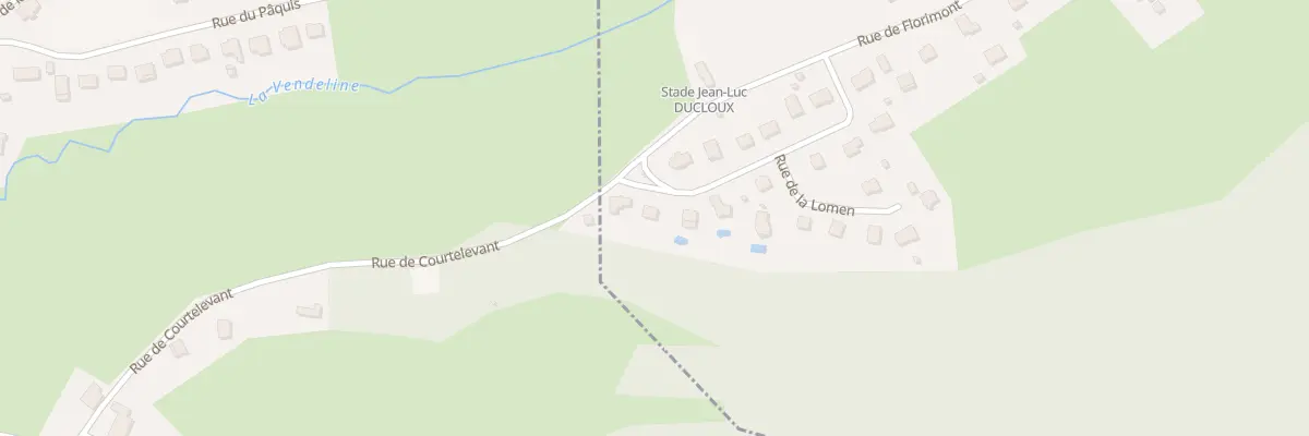 Plan du 29 Rue de la Lomen à Courtelevant
