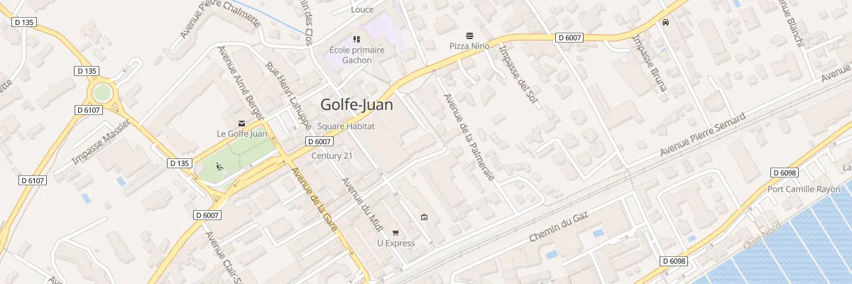 Plan du 10 Av de Verdun à Vallauris