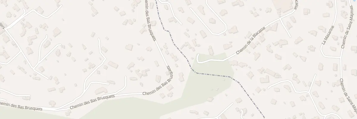 Plan du 1252 Che des Bas Brusquets à Vallauris