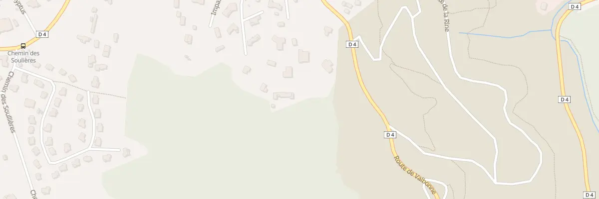 Plan du 2815 Rte de Valbonne à Biot