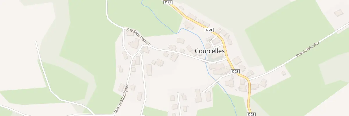 Plan du 7 Rue de Montignez à Courcelles