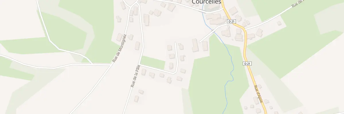 Plan du 7 Rue Champ La Ville à Courcelles