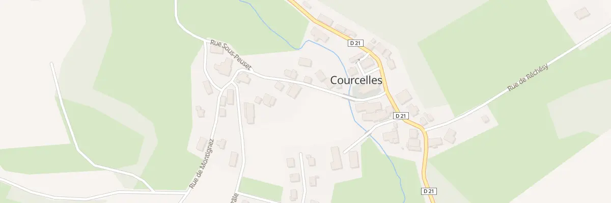 Plan du 5 Rue de Montignez à Courcelles