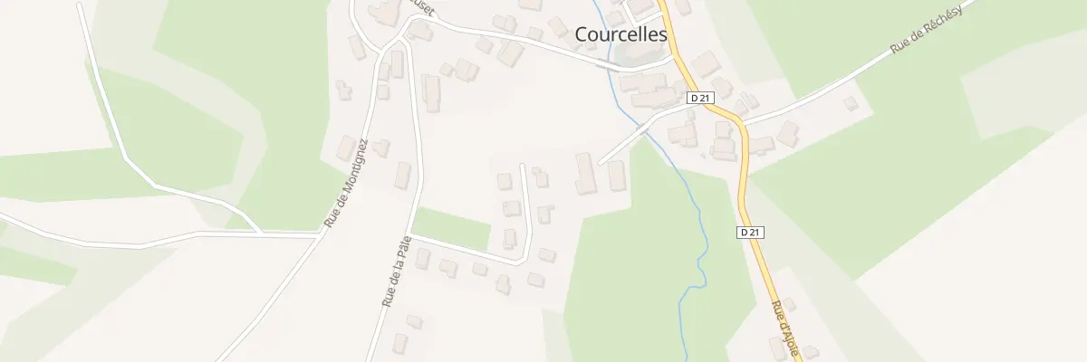 Plan du 16 Rue Champ La Ville à Courcelles