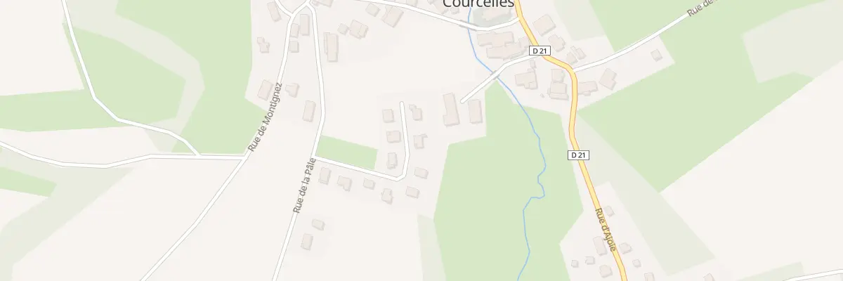 Plan du 14 Rue Champ La Ville à Courcelles
