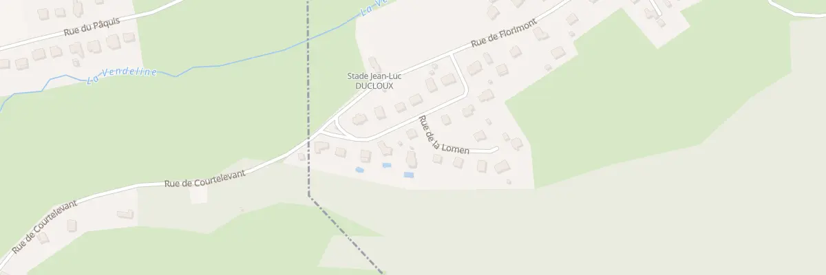 Plan du 23 Rue de la Lomen à Courtelevant