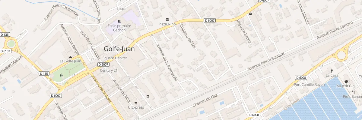 Plan du 26 Av de la Palmeraie à Vallauris