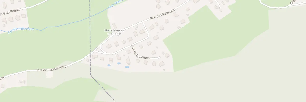 Plan du 9 Rue de la Lomen à Courtelevant