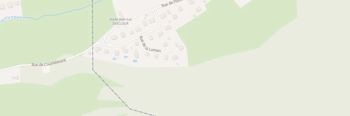 Plan du 13 Rue de la Lomen à Courtelevant