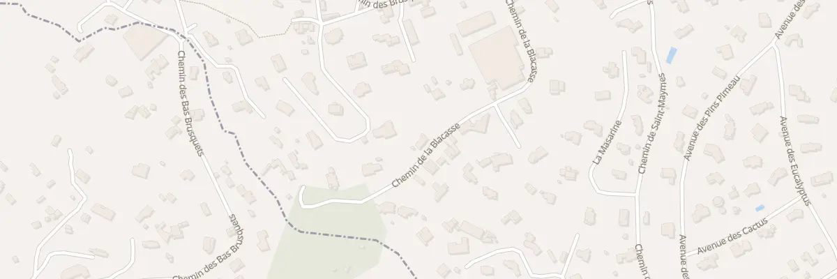Plan du 9006 Che de la Blacasse à Antibes