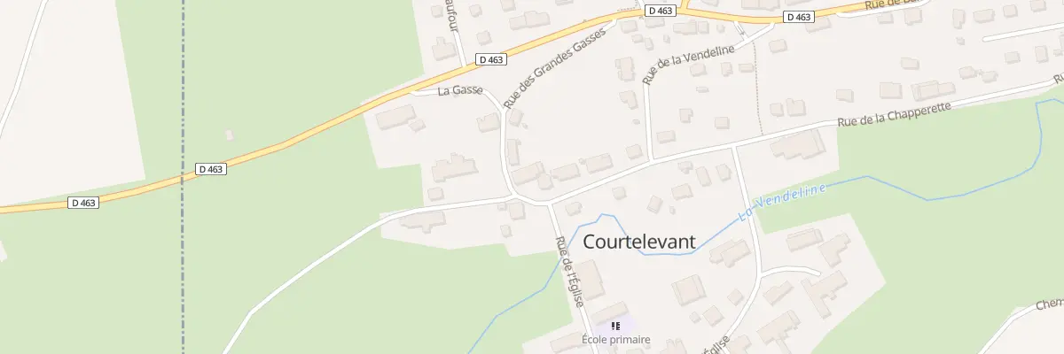 Plan du 12 Rue de la Vendeline à Courtelevant