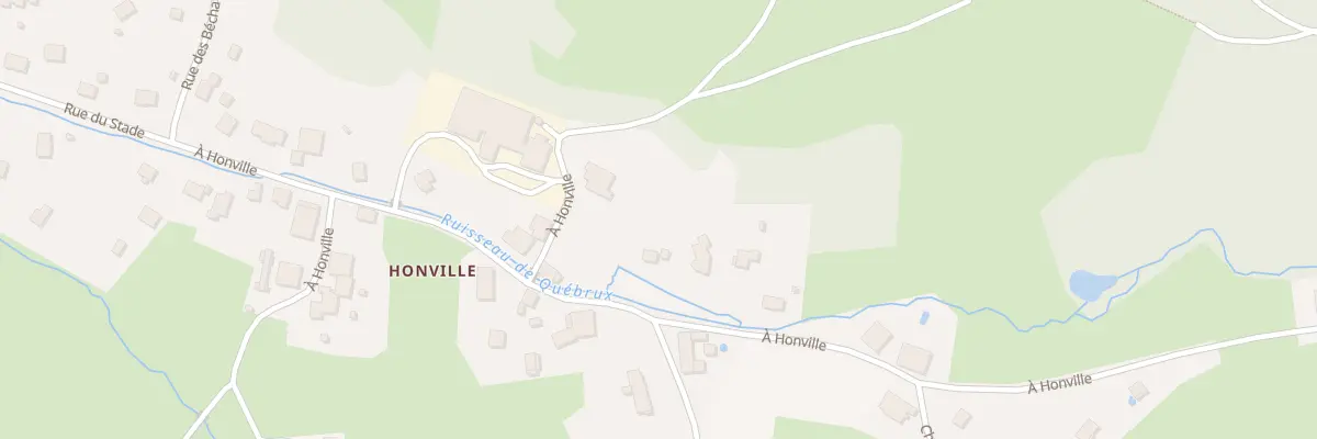 Plan du 21 A Honville à Ban-de-Laveline