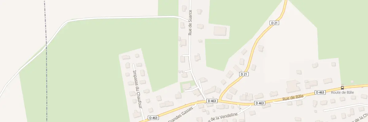 Plan du 3 Rue de Suarce à Courtelevant