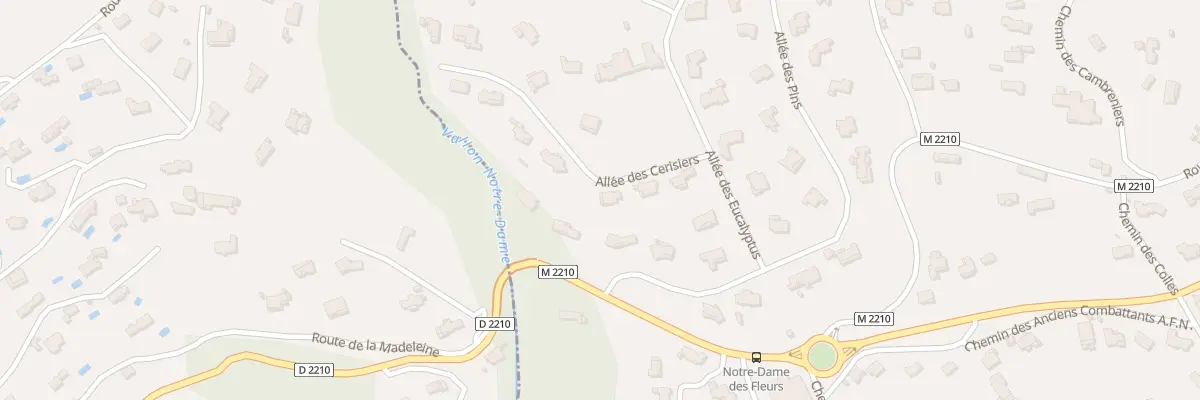 Plan du 34 All des Cerisiers à Vence