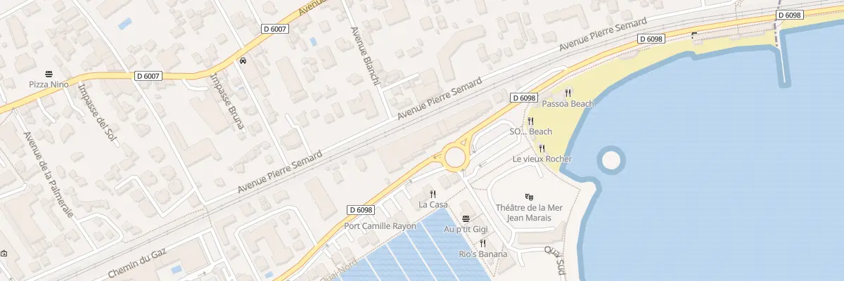 Plan du 105 Av des Frères Roustan à Vallauris