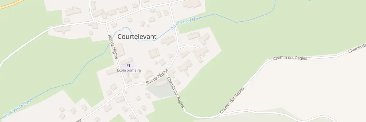 Plan du 8 Rue de l’Eglise à Courtelevant