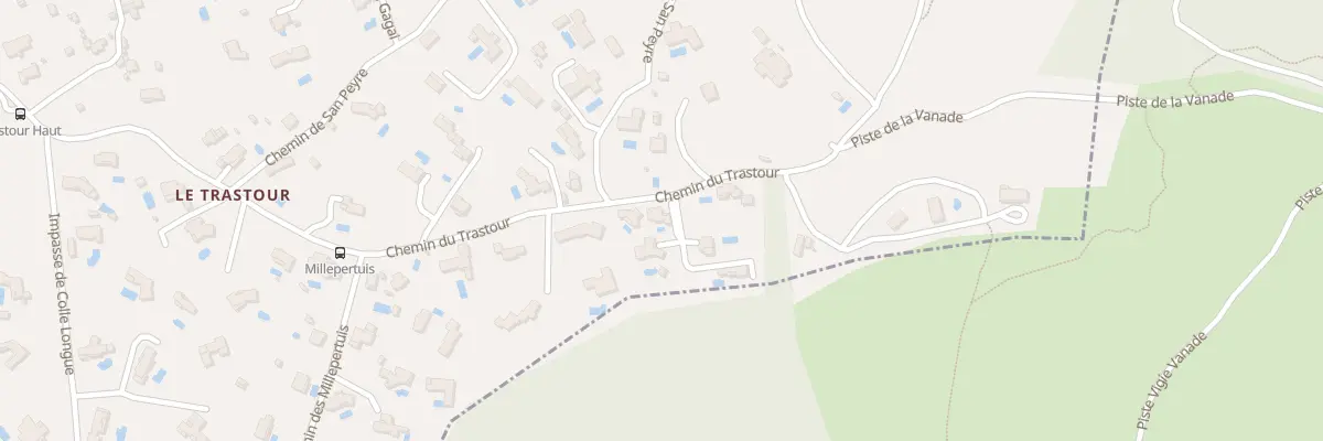 Plan de Che du Trastour à Roquefort-les-Pins