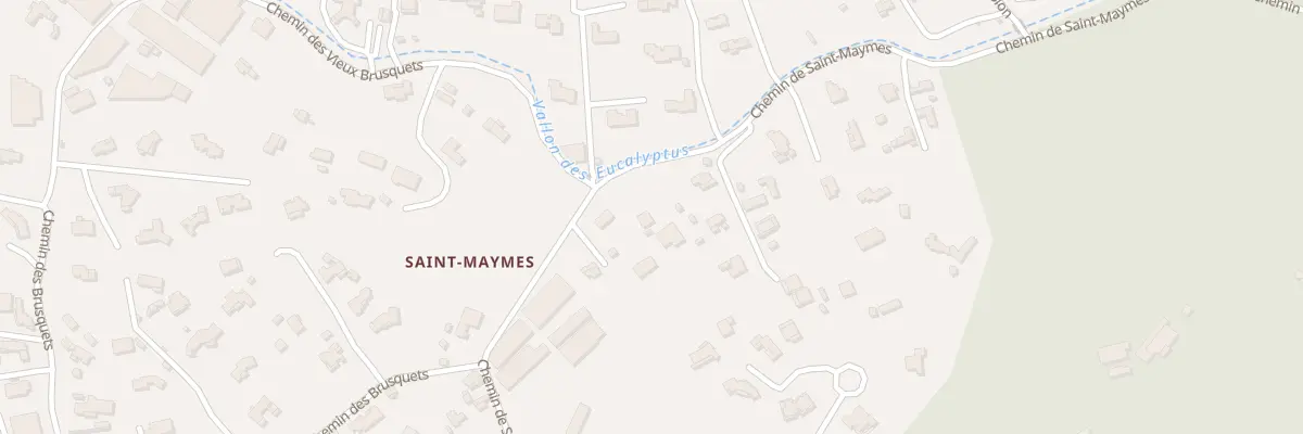 Plan du 1394 Che de Saint Maymes à Antibes