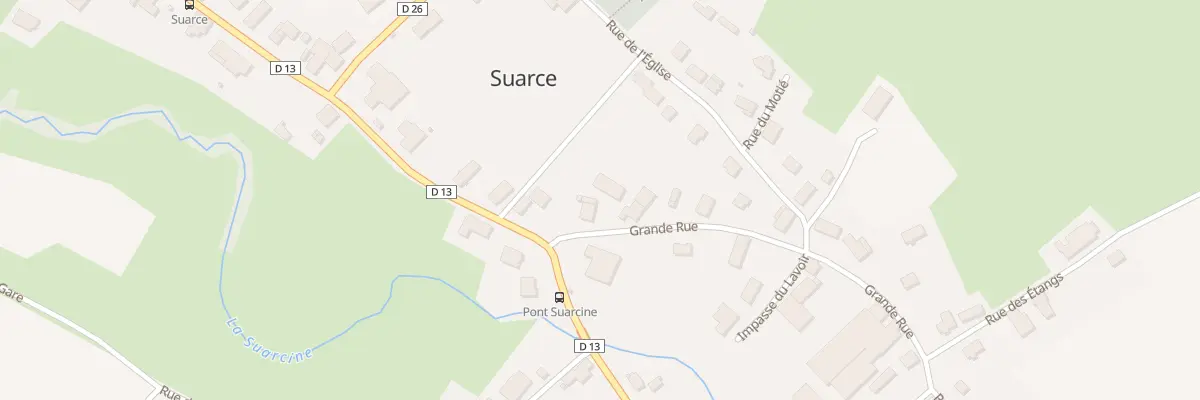 Plan du 1 Gr Grand Rue à Suarce