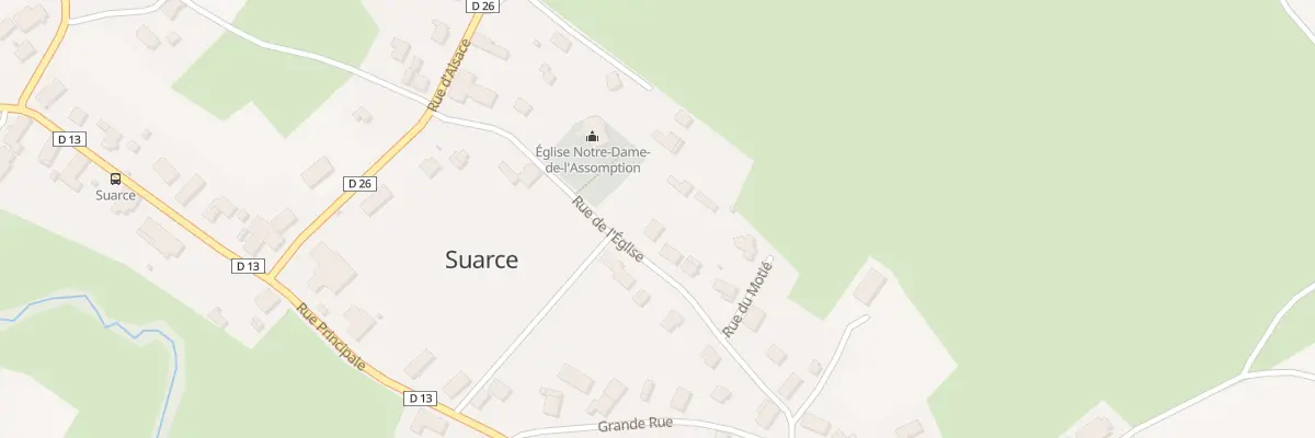 Plan du 7 Rue de l’Eglise à Suarce