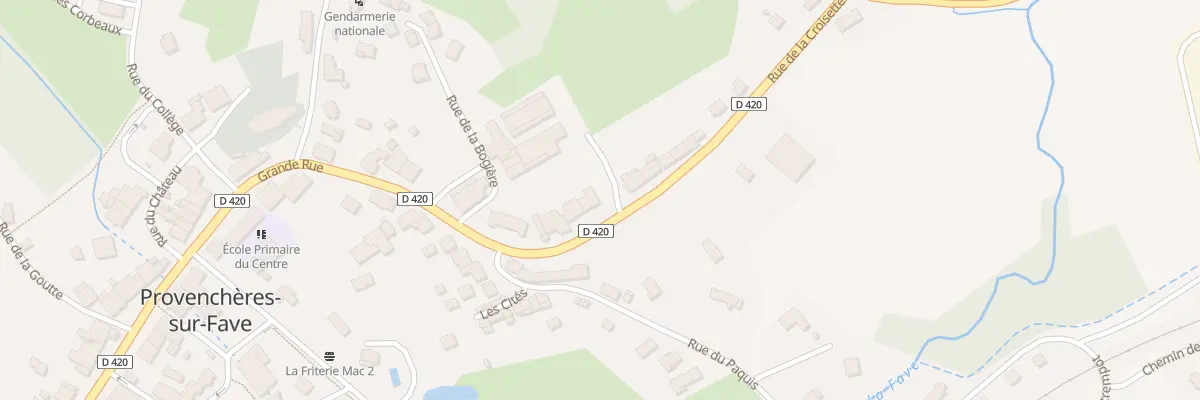 Plan du 3 Rue de la Croisette à Provenchères-et-Colroy