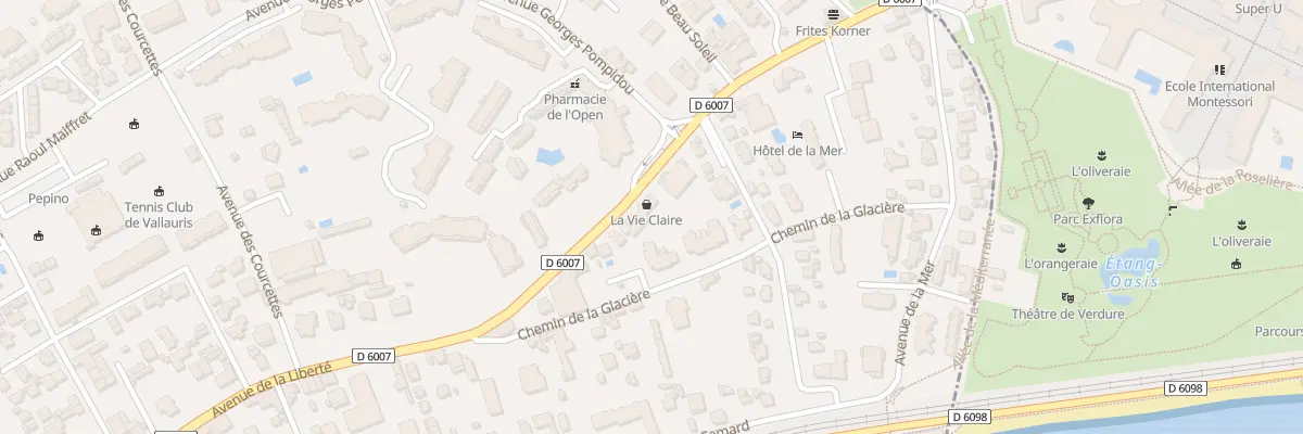 Plan du 214 Av de la Liberté à Vallauris