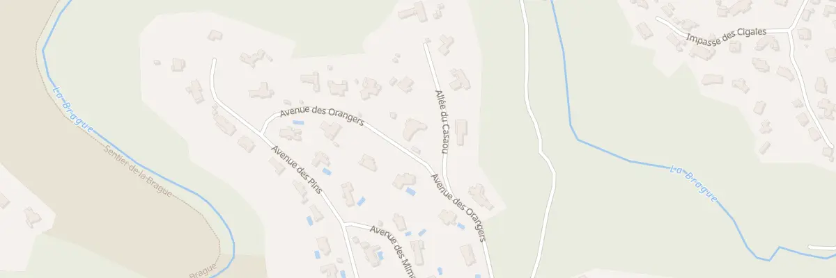 Plan du 191 Av des Orangers à Biot