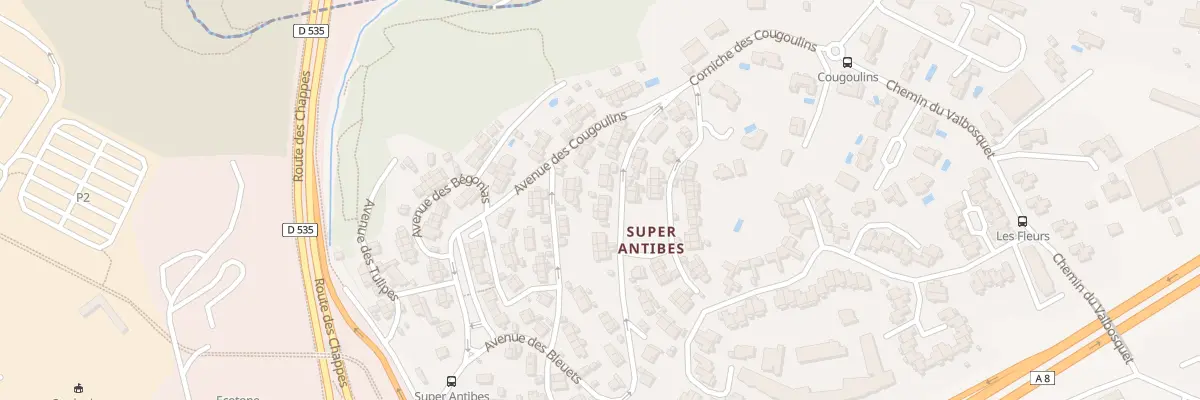 Plan du 61 Av des Bleuets à Antibes