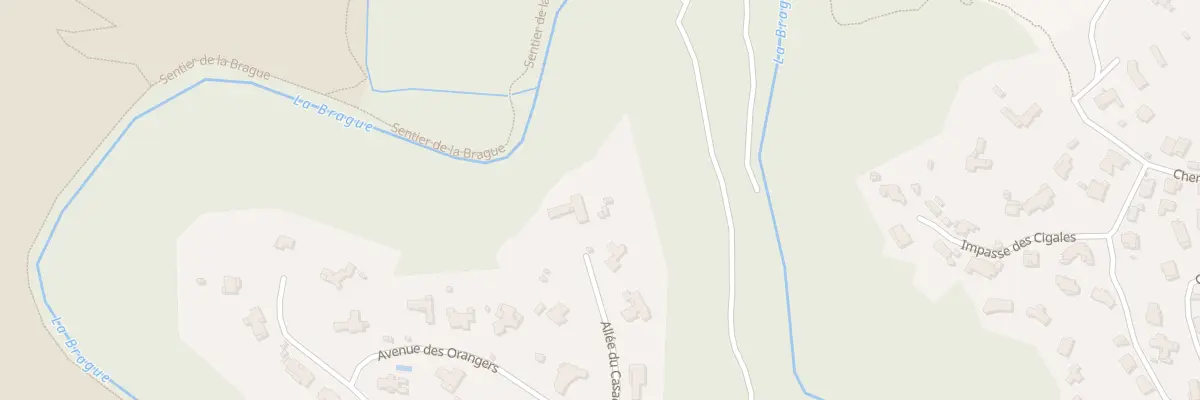 Plan du 195 All du Casaou à Biot